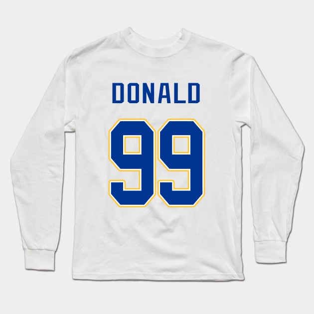 Aaron Donald 99 Long Sleeve T-Shirt by アージェイ